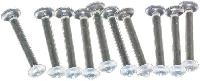 10 Pc 12g 5/8' Acrylic tongue rings tongue retainers w/clear o rings no metal Body Unique Jewelry Delicate Design Piercing Steel Surgical For Women