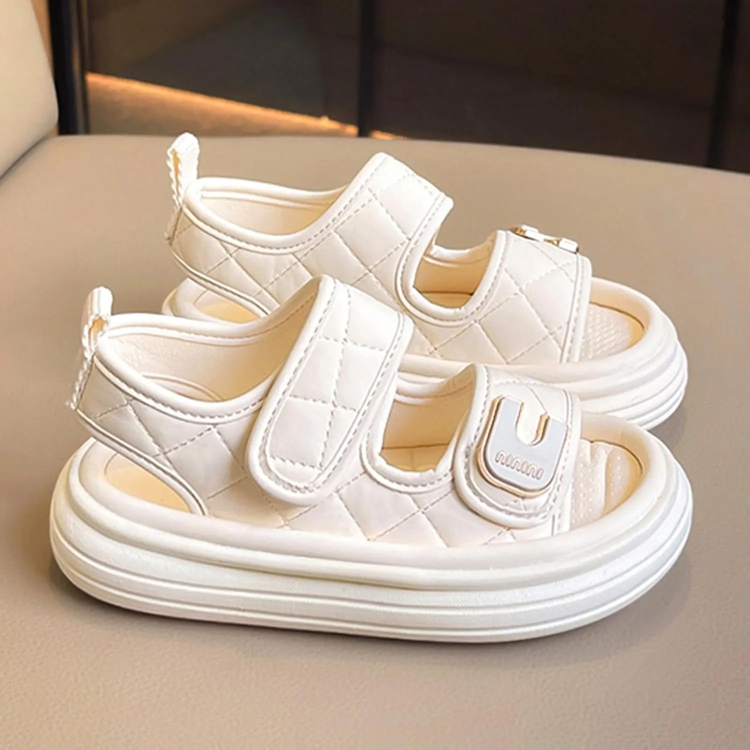 2025 Girls Casual Sandals Fashion Cute Sport Sneakers Summer Beach Vacation Slippers Comfortable Open Toe Soft Sole Platform Slides Breathable Indoor/Outdoor Dressy Party Dance Shoes
