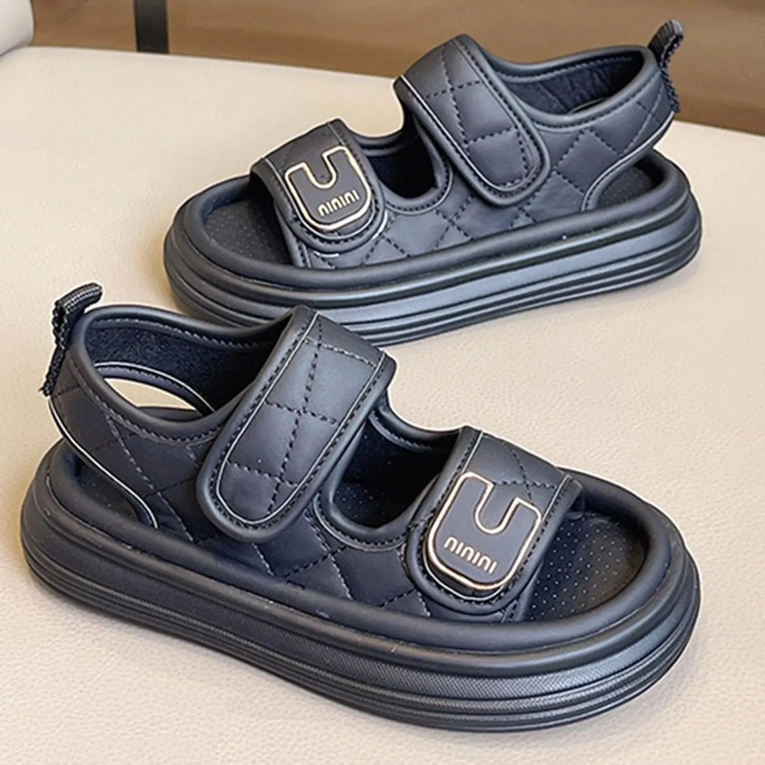 2025 Girls Casual Sandals Fashion Cute Sport Sneakers Summer Beach Vacation Slippers Comfortable Open Toe Soft Sole Platform Slides Breathable Indoor/Outdoor Dressy Party Dance Shoes