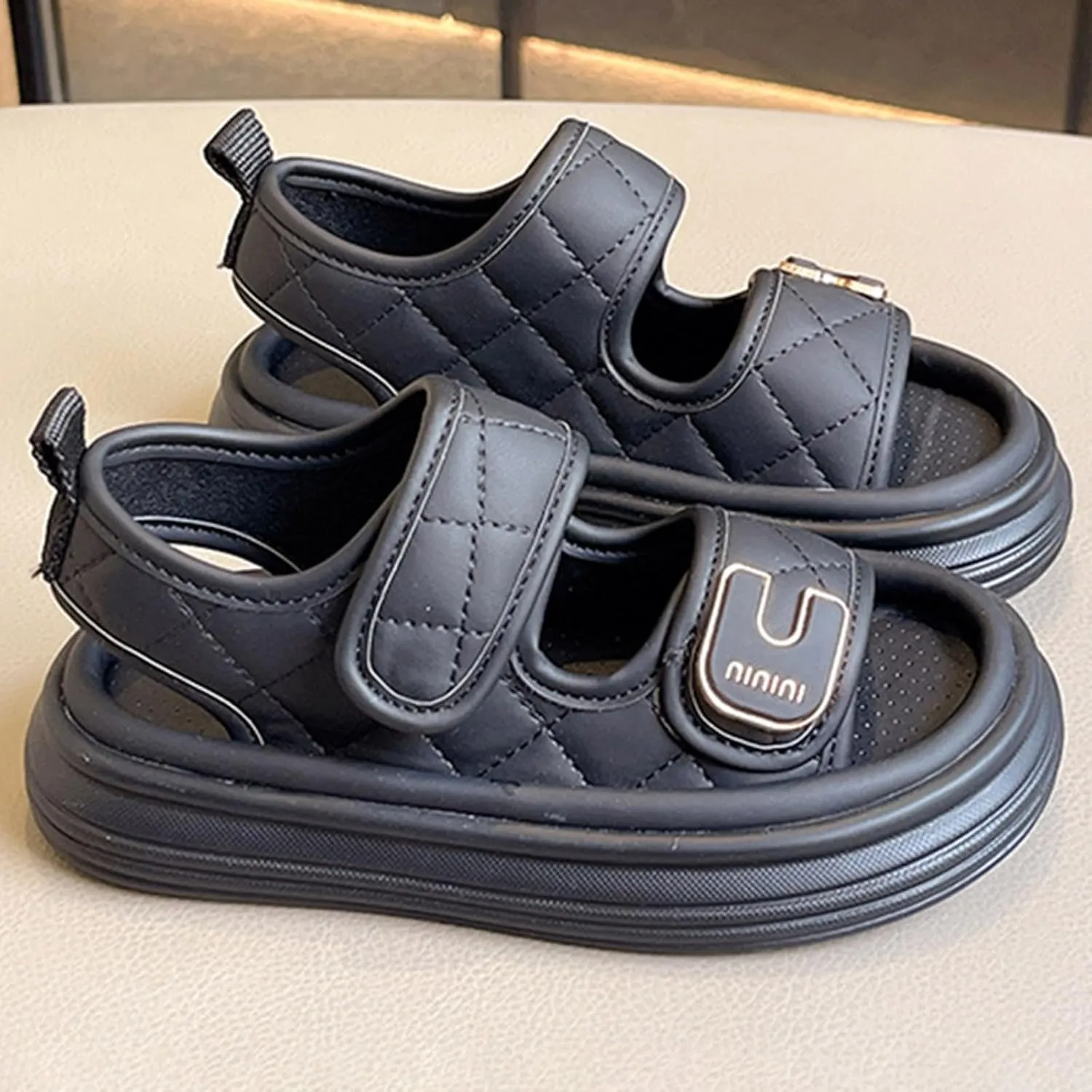 2025 Girls Casual Sandals Fashion Cute Sport Sneakers Summer Beach Vacation Slippers Comfortable Open Toe Soft Sole Platform Slides Breathable Indoor/Outdoor Dressy Party Dance Shoes