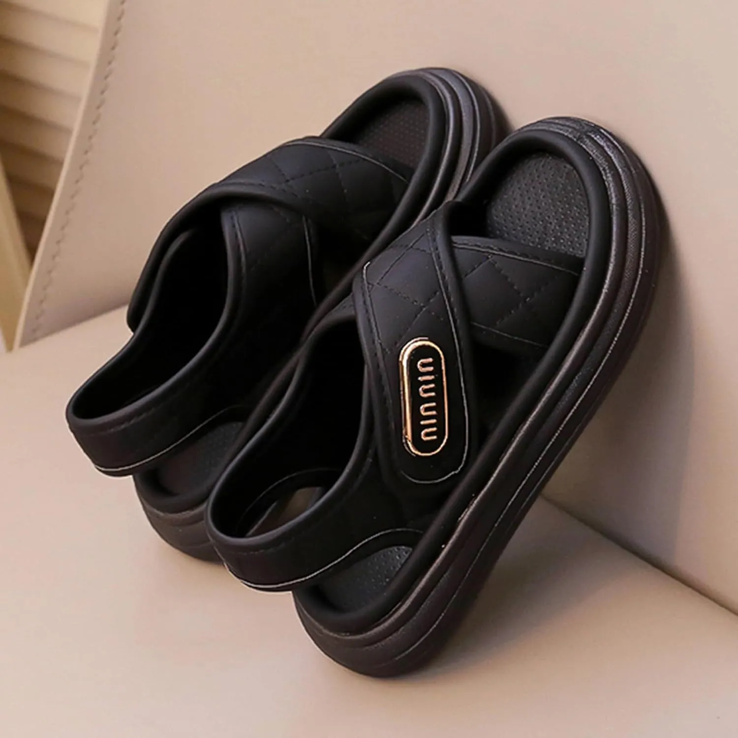 2025 Girls Casual Sandals Fashion Cute Sport Sneakers Summer Beach Vacation Slippers Comfortable Open Toe Soft Sole Platform Slides Breathable Indoor/Outdoor Dressy Party Dance Shoes