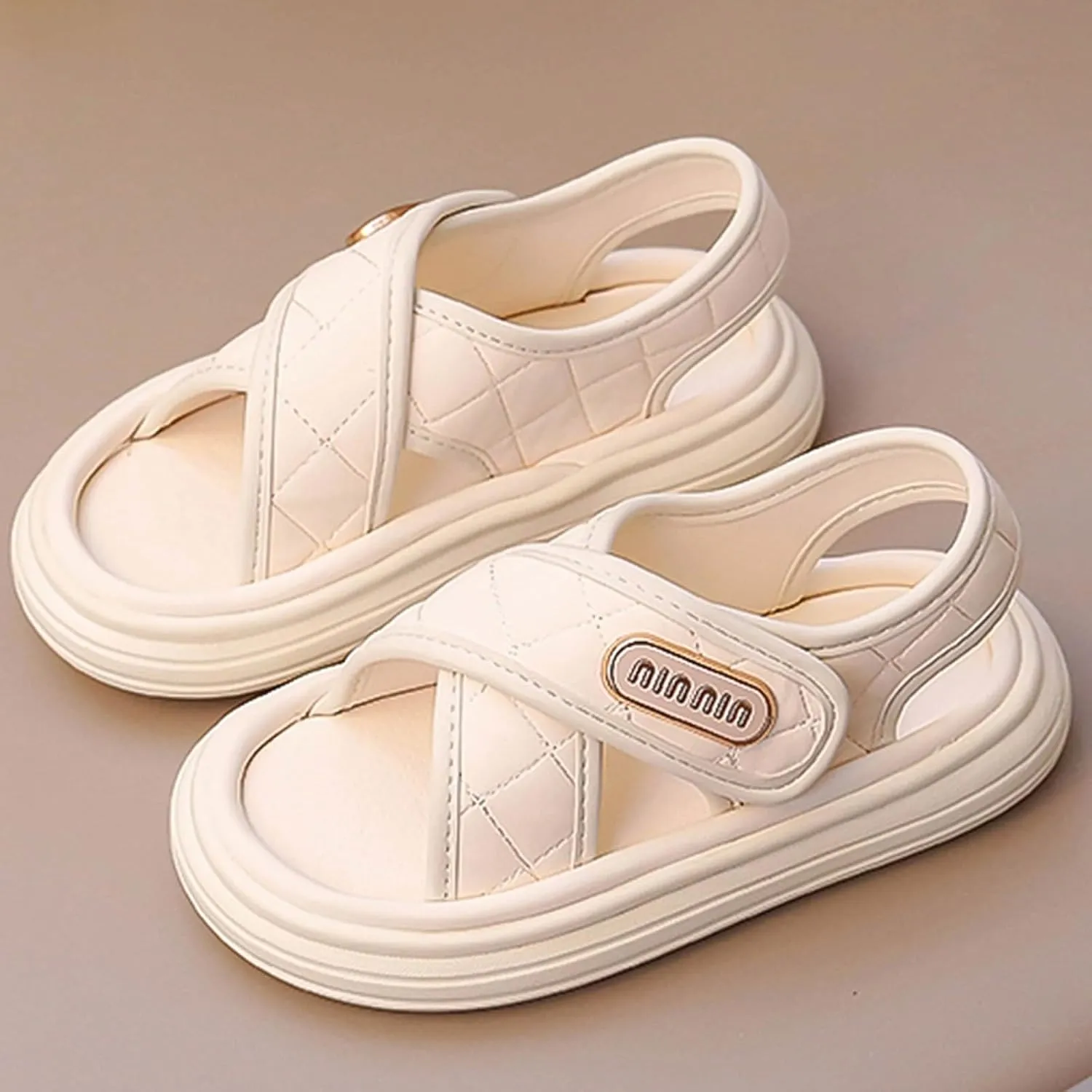 2025 Girls Casual Sandals Fashion Cute Sport Sneakers Summer Beach Vacation Slippers Comfortable Open Toe Soft Sole Platform Slides Breathable Indoor/Outdoor Dressy Party Dance Shoes