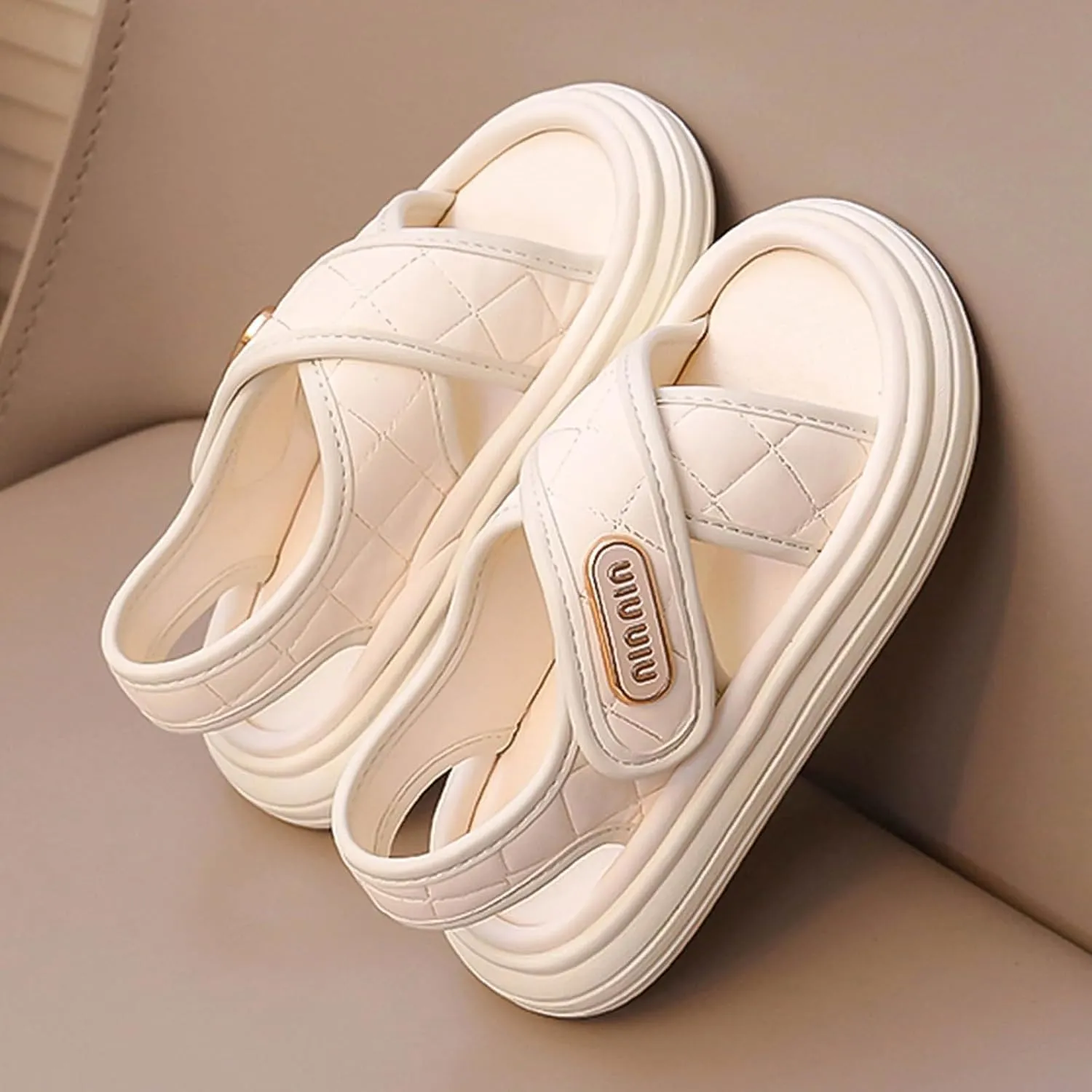 2025 Girls Casual Sandals Fashion Cute Sport Sneakers Summer Beach Vacation Slippers Comfortable Open Toe Soft Sole Platform Slides Breathable Indoor/Outdoor Dressy Party Dance Shoes