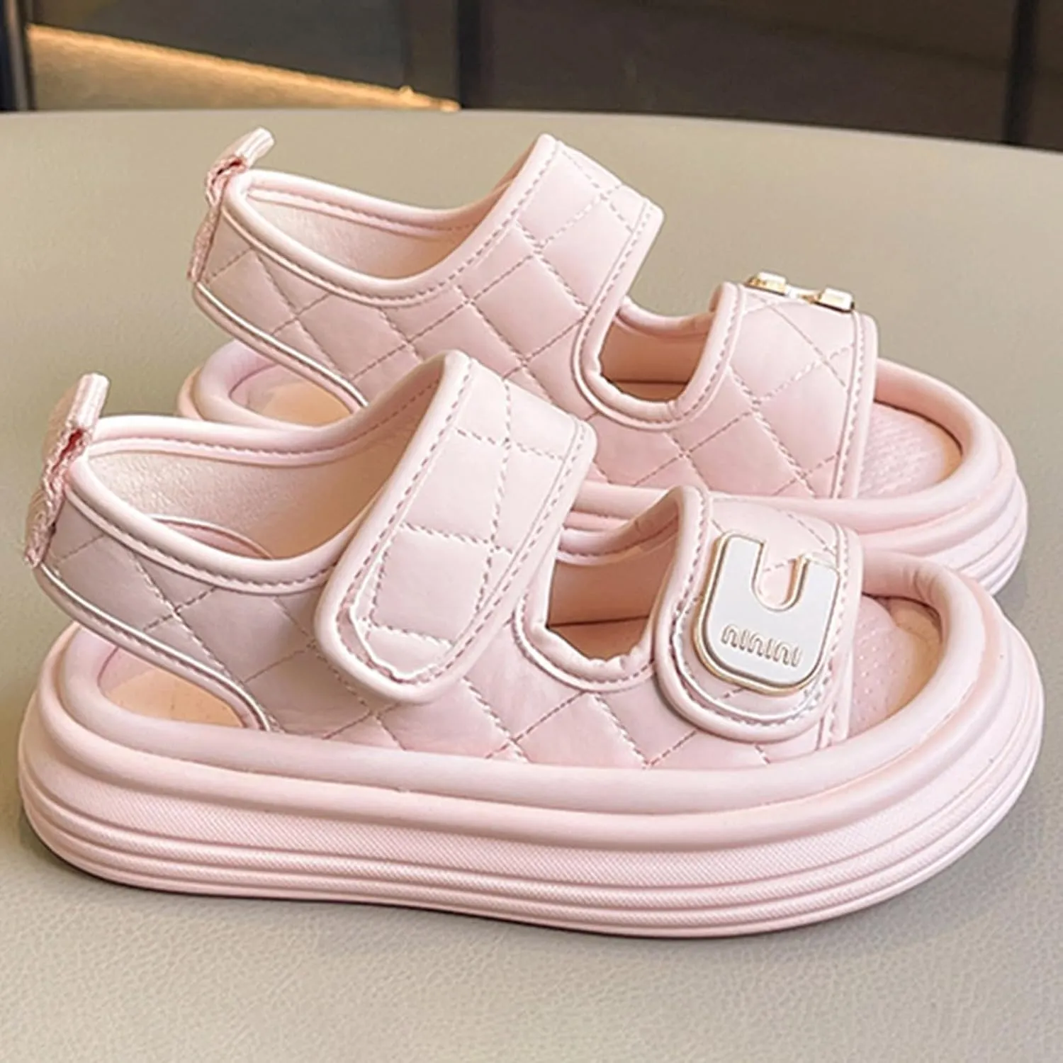 2025 Girls Casual Sandals Fashion Cute Sport Sneakers Summer Beach Vacation Slippers Comfortable Open Toe Soft Sole Platform Slides Breathable Indoor/Outdoor Dressy Party Dance Shoes