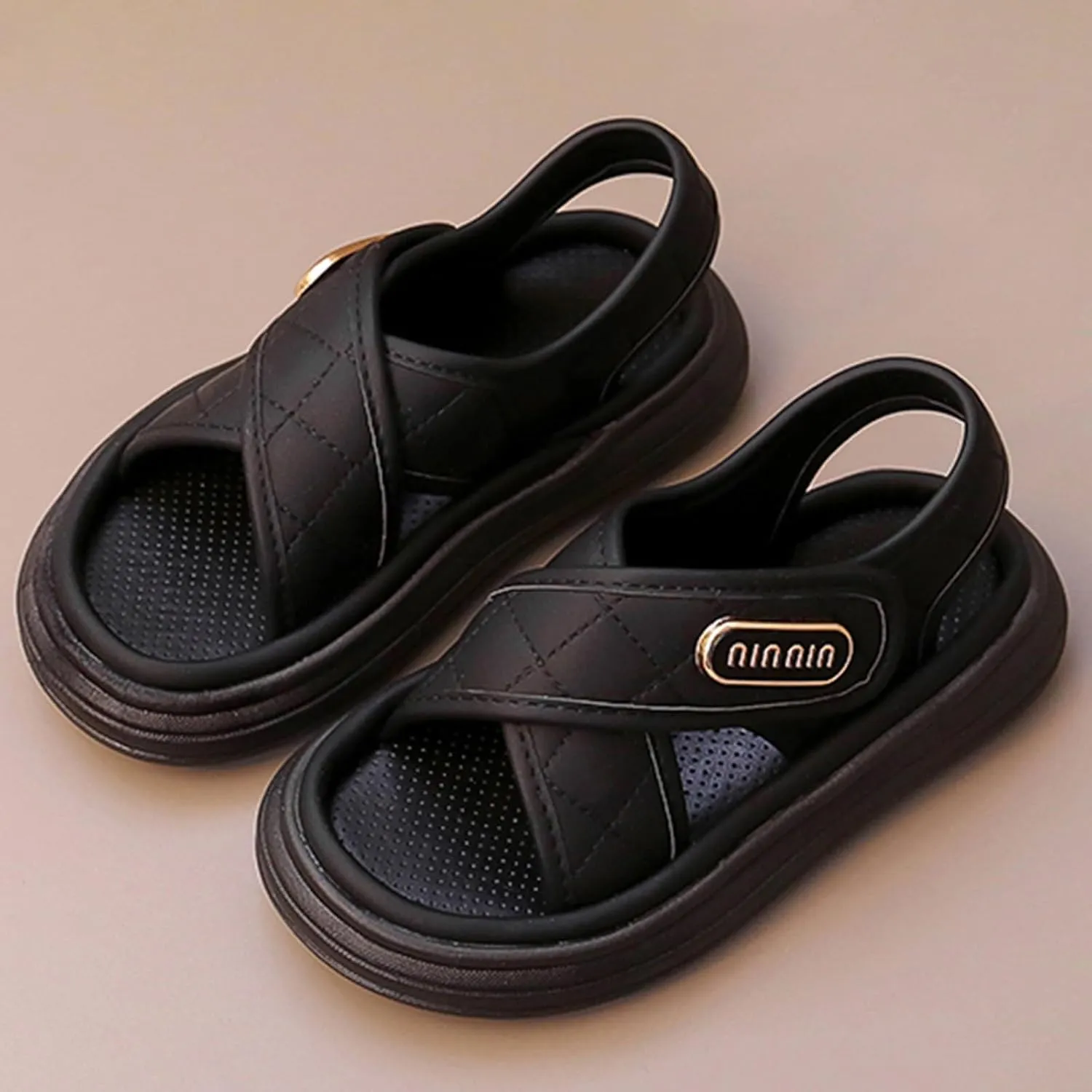 2025 Girls Casual Sandals Fashion Cute Sport Sneakers Summer Beach Vacation Slippers Comfortable Open Toe Soft Sole Platform Slides Breathable Indoor/Outdoor Dressy Party Dance Shoes
