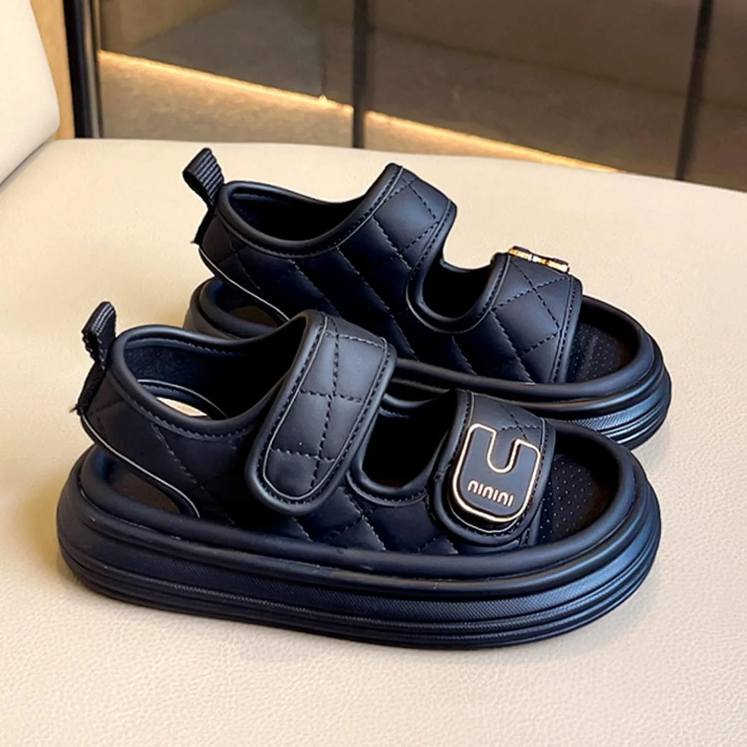 2025 Girls Casual Sandals Fashion Cute Sport Sneakers Summer Beach Vacation Slippers Comfortable Open Toe Soft Sole Platform Slides Breathable Indoor/Outdoor Dressy Party Dance Shoes