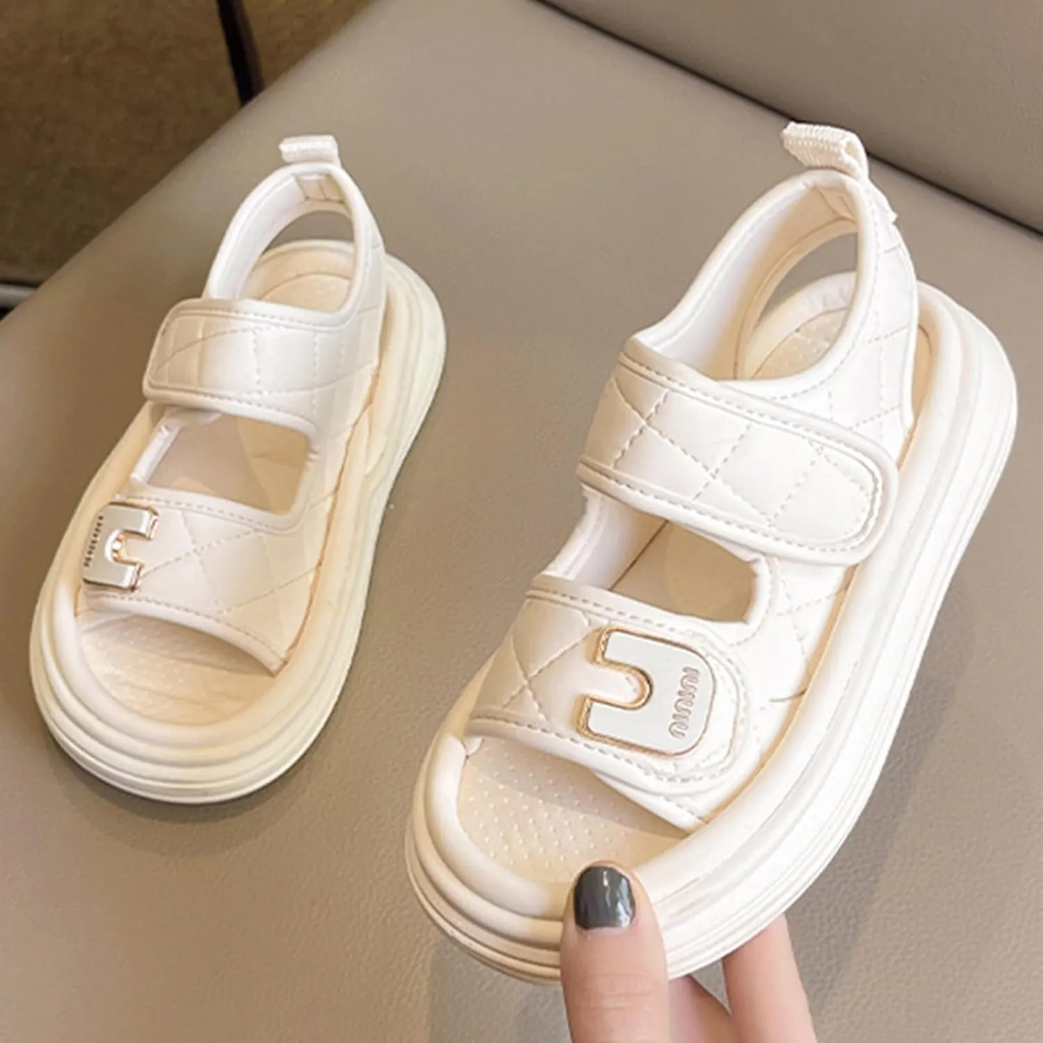 2025 Girls Casual Sandals Fashion Cute Sport Sneakers Summer Beach Vacation Slippers Comfortable Open Toe Soft Sole Platform Slides Breathable Indoor/Outdoor Dressy Party Dance Shoes