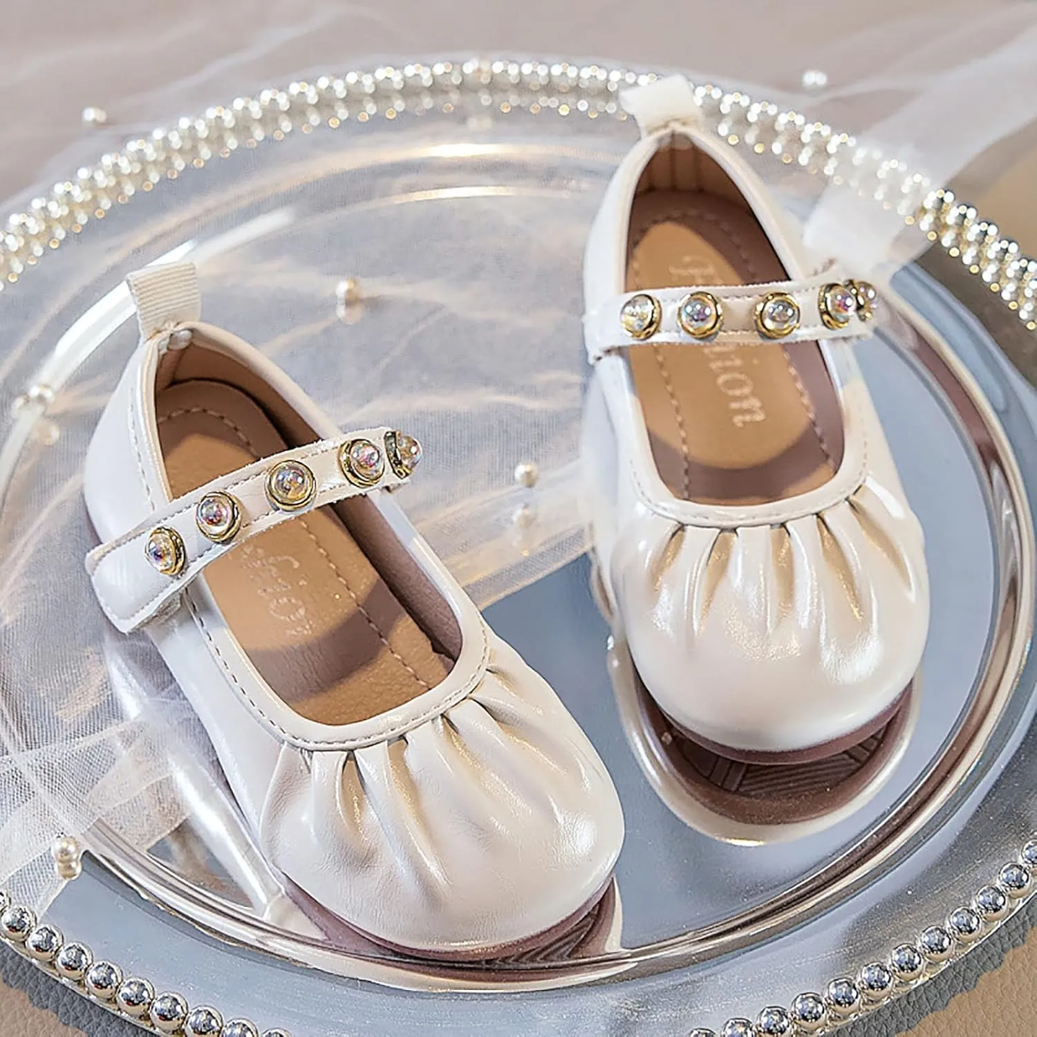 2025 Girls Casual Sandals Summer Cute Kids Loafer Shoe with Ankle Strap Comfortable Closed Toe Dressy Vacation Slippers Breathable Walking Footwear Indoor/Outdoor Fashion Party Dance Shoes