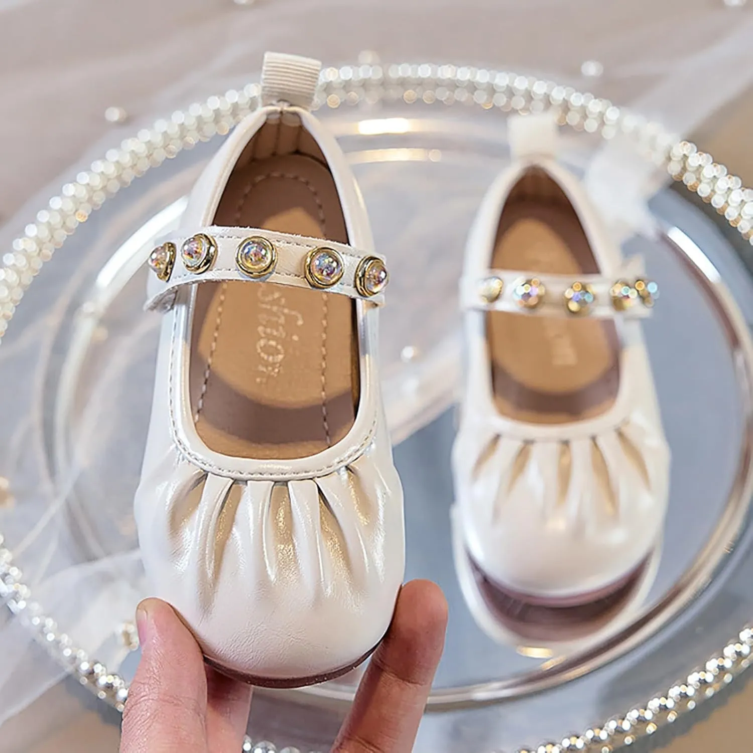 2025 Girls Casual Sandals Summer Cute Kids Loafer Shoe with Ankle Strap Comfortable Closed Toe Dressy Vacation Slippers Breathable Walking Footwear Indoor/Outdoor Fashion Party Dance Shoes