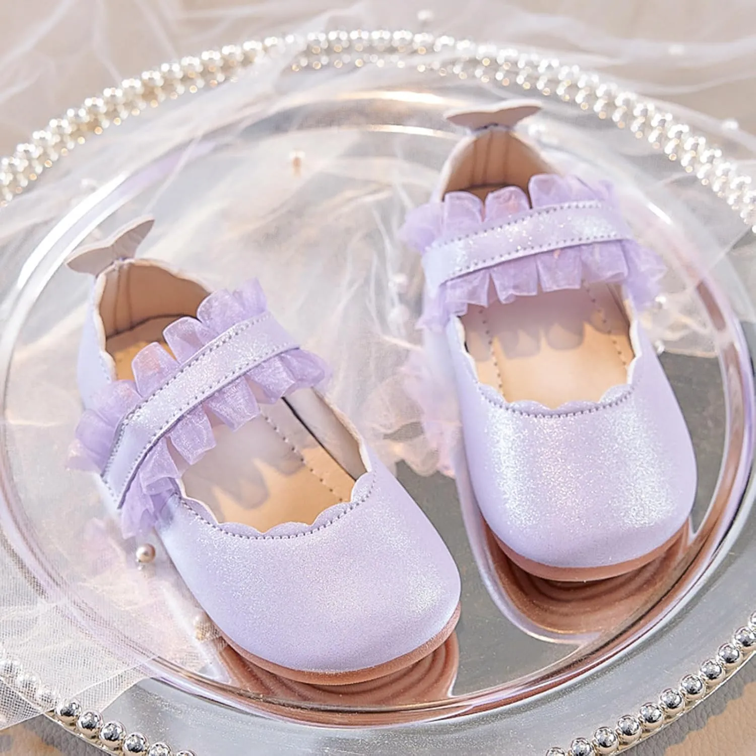 2025 Girls Casual Sandals Summer Cute Kids Loafer Shoe with Ankle Strap Comfortable Closed Toe Dressy Vacation Slippers Breathable Walking Footwear Indoor/Outdoor Fashion Party Dance Shoes