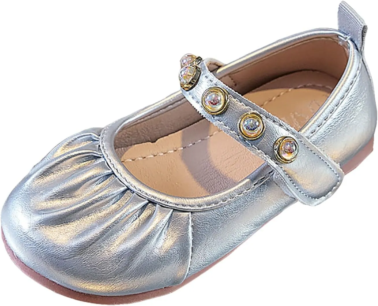 2025 Girls Casual Sandals Summer Cute Kids Loafer Shoe with Ankle Strap Comfortable Closed Toe Dressy Vacation Slippers Breathable Walking Footwear Indoor/Outdoor Fashion Party Dance Shoes