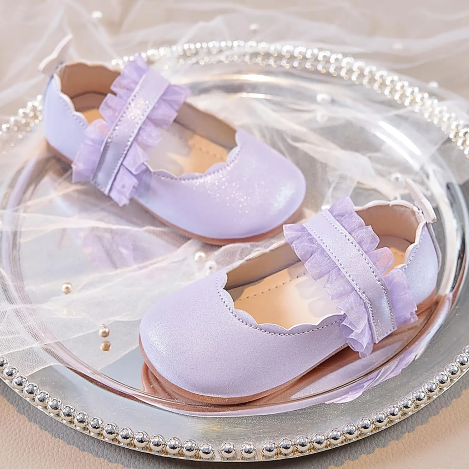 2025 Girls Casual Sandals Summer Cute Kids Loafer Shoe with Ankle Strap Comfortable Closed Toe Dressy Vacation Slippers Breathable Walking Footwear Indoor/Outdoor Fashion Party Dance Shoes