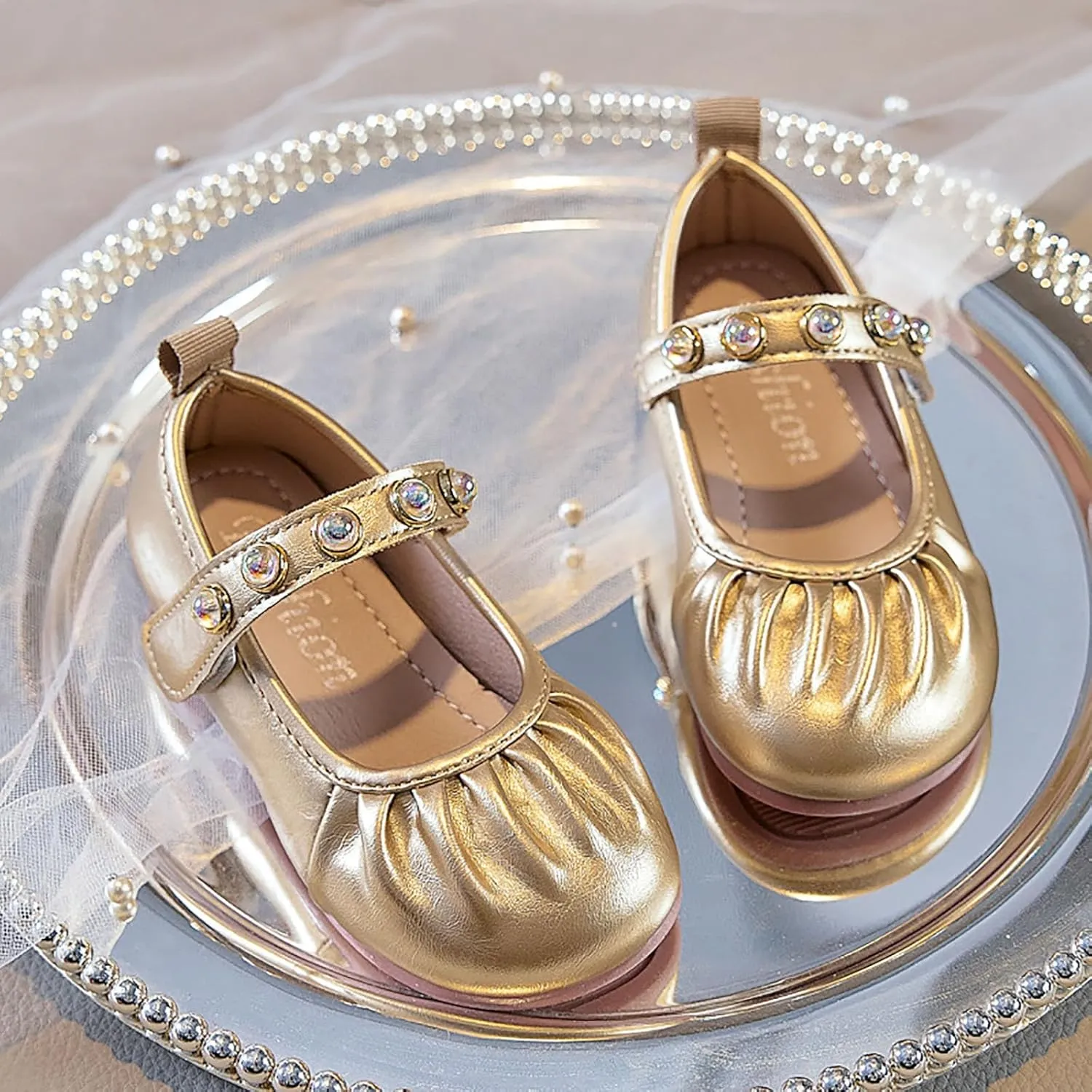 2025 Girls Casual Sandals Summer Cute Kids Loafer Shoe with Ankle Strap Comfortable Closed Toe Dressy Vacation Slippers Breathable Walking Footwear Indoor/Outdoor Fashion Party Dance Shoes