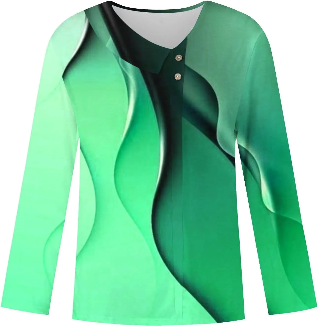 2025 Spring Shirt for Women Trendy Asymmetric Collar Regular Work Business Blouses 3/4 Sleeve Floral Print Casual Tee