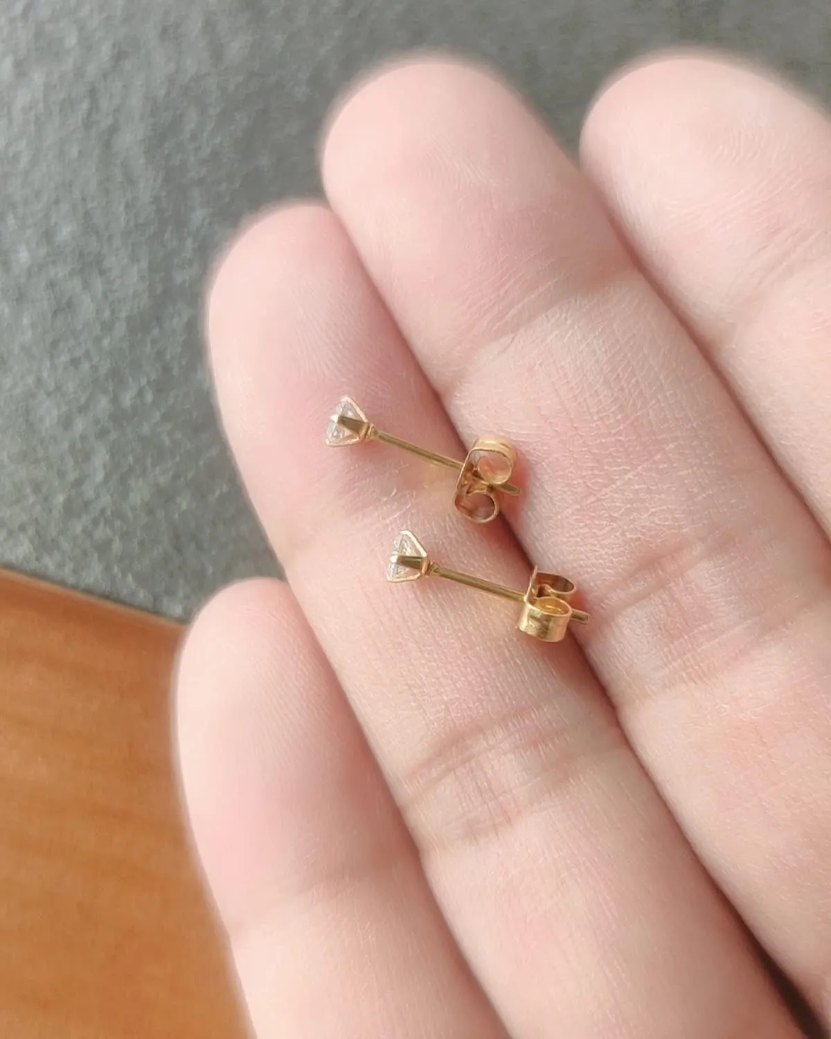 6Pairs 2mm/3mm Surgical Steel Hypoallergenic Piercing Studs, 20G 14K Real Gold Filled Tiny Stud Earrings Set for Multiple Hole Piercing (Cubic Zirconia, Pearl, Ball)