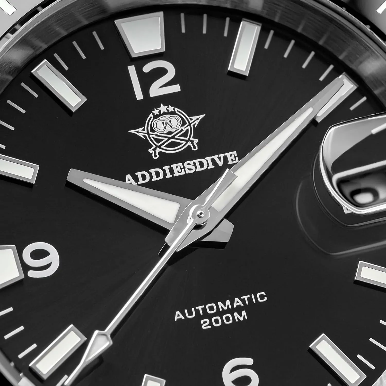 ADDIESDIVE Automatic Diver Watches for Men NH35A/8215 Movement Sapphire Rotating Bezel Luminous 200 M Waterproof Easy to Read with Large Number Mens Diver's Watch