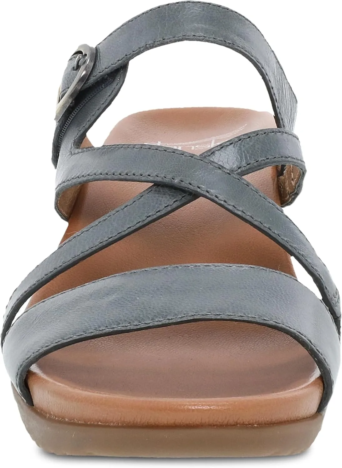 Ana Wedge Sandal for Women  Cushioned, Contoured Footbed for All-Day Comfort and Support  Adjustable Hook & Loop Strap with Buckle Detail  Lightweight Rubber Outsole