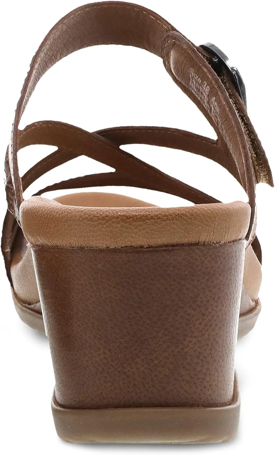 Ana Wedge Sandal for Women  Cushioned, Contoured Footbed for All-Day Comfort and Support  Adjustable Hook & Loop Strap with Buckle Detail  Lightweight Rubber Outsole