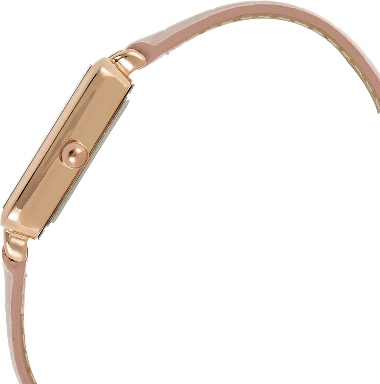 Anne Klein Women's Glitter Accented Croco-Grain Strap Watch, AK/3820
