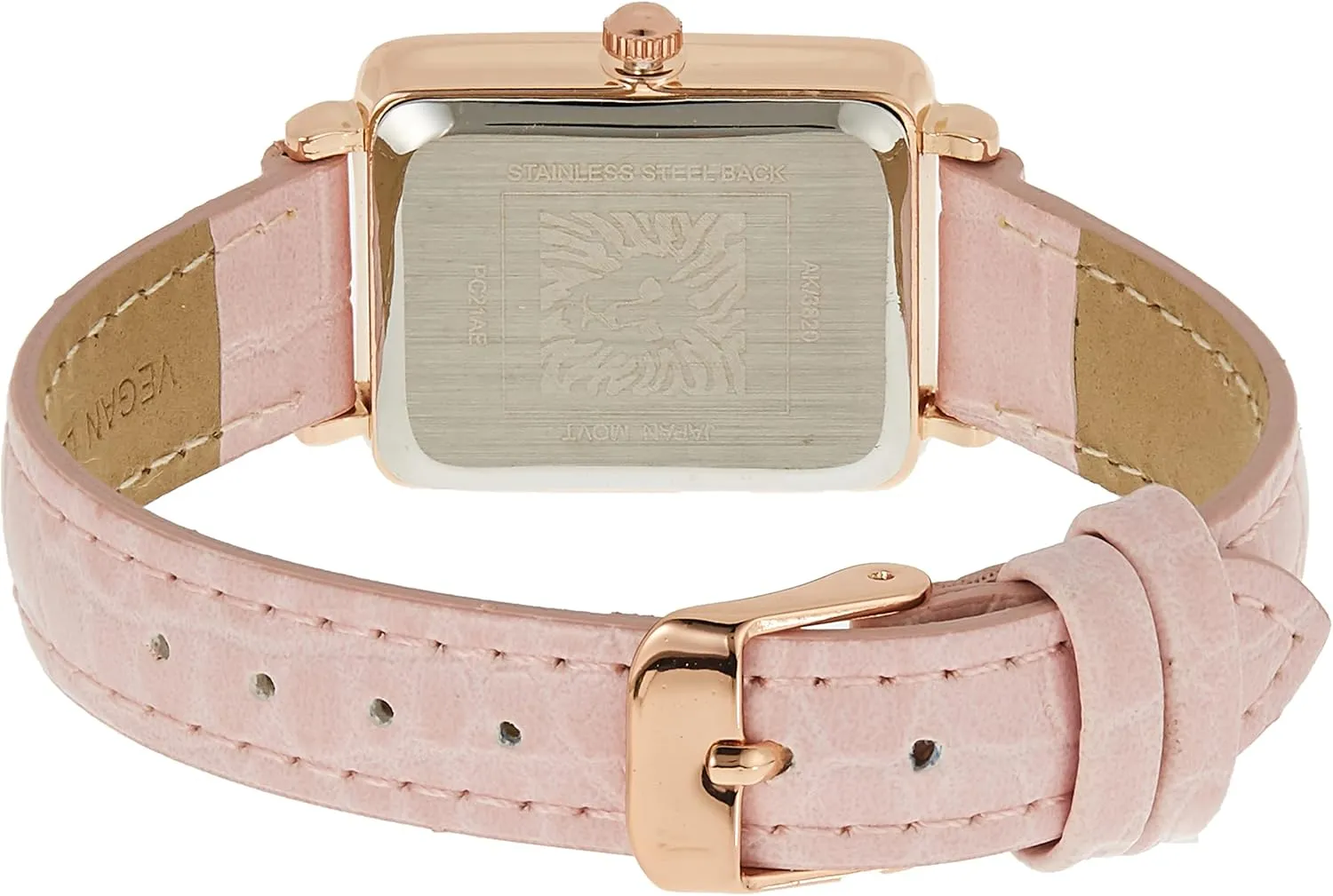 Anne Klein Women's Glitter Accented Croco-Grain Strap Watch, AK/3820