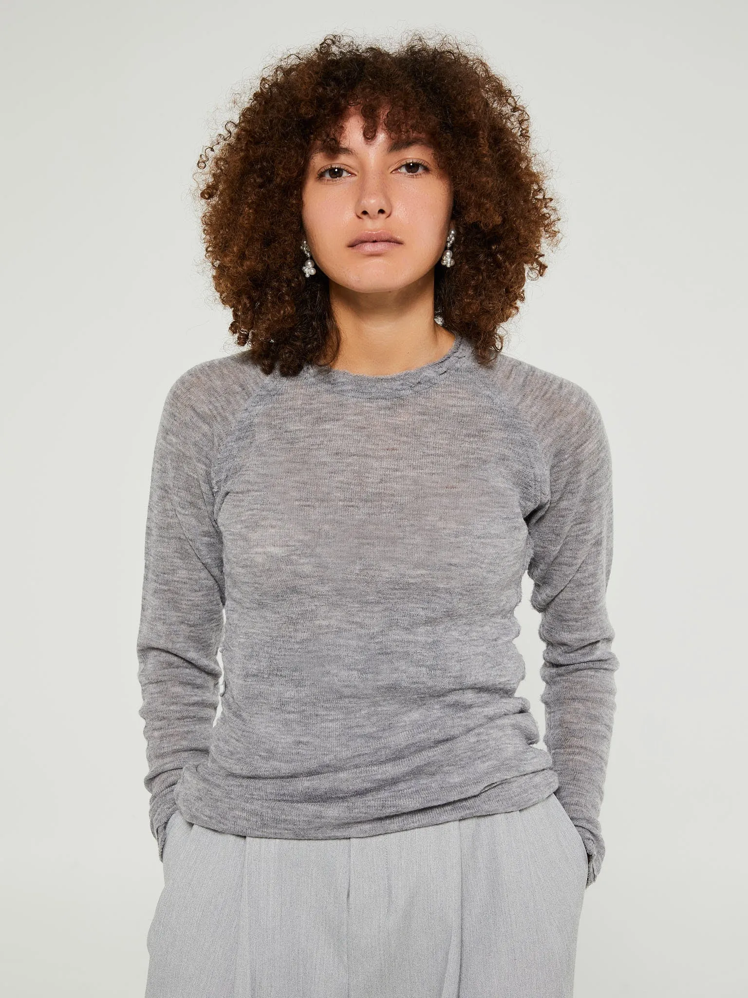 Barba Top in Grey