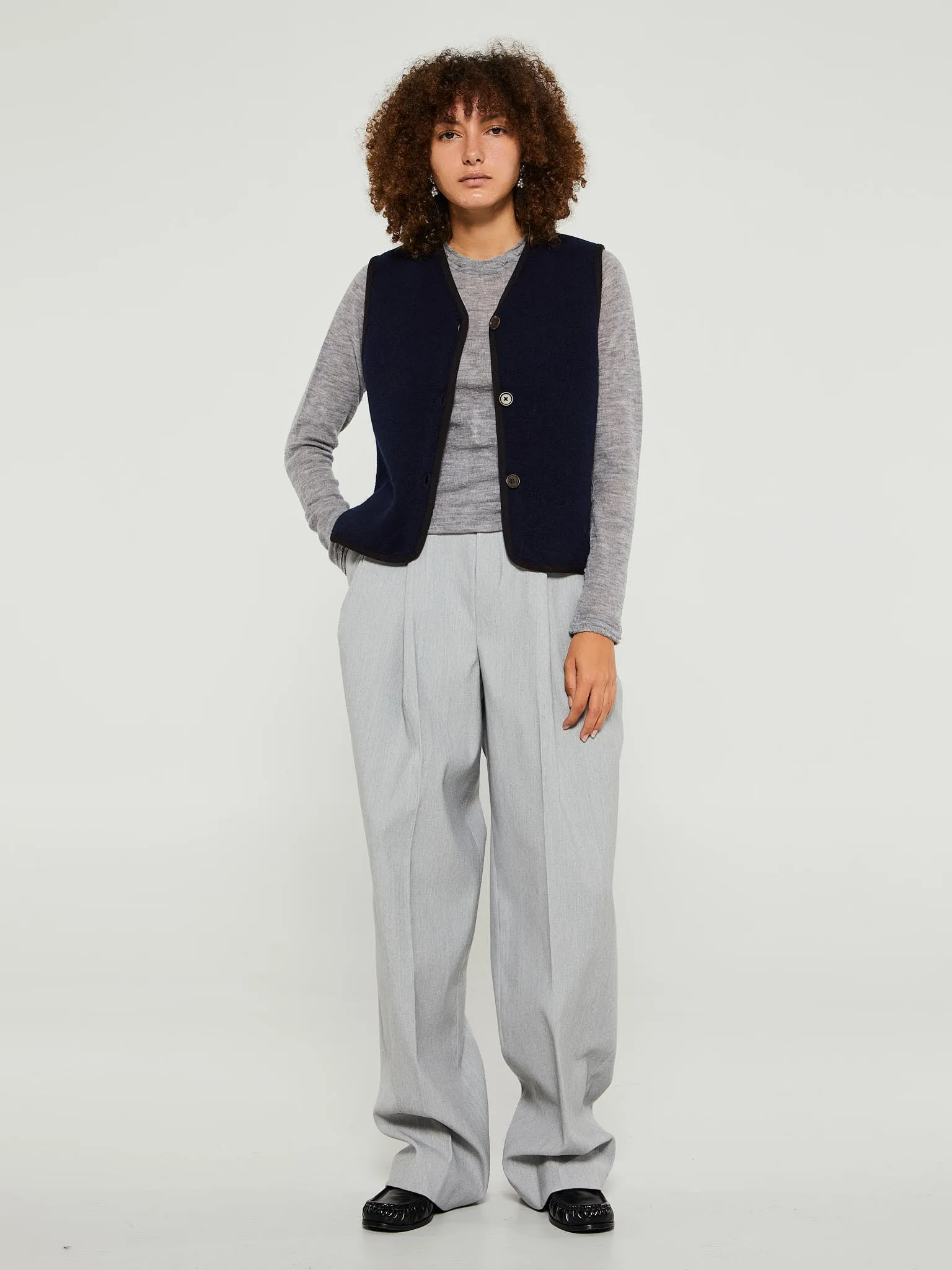 Barba Top in Grey