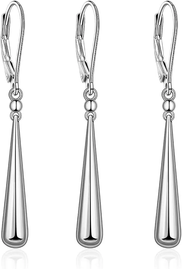 Baseball Bat Bar Earrings Hypoallergenic Sterling Silver Dangle Drop Weird One Piece 3Pcs Earring Hooks Mini Cool Small Christmas Holiday Cosplay Gift