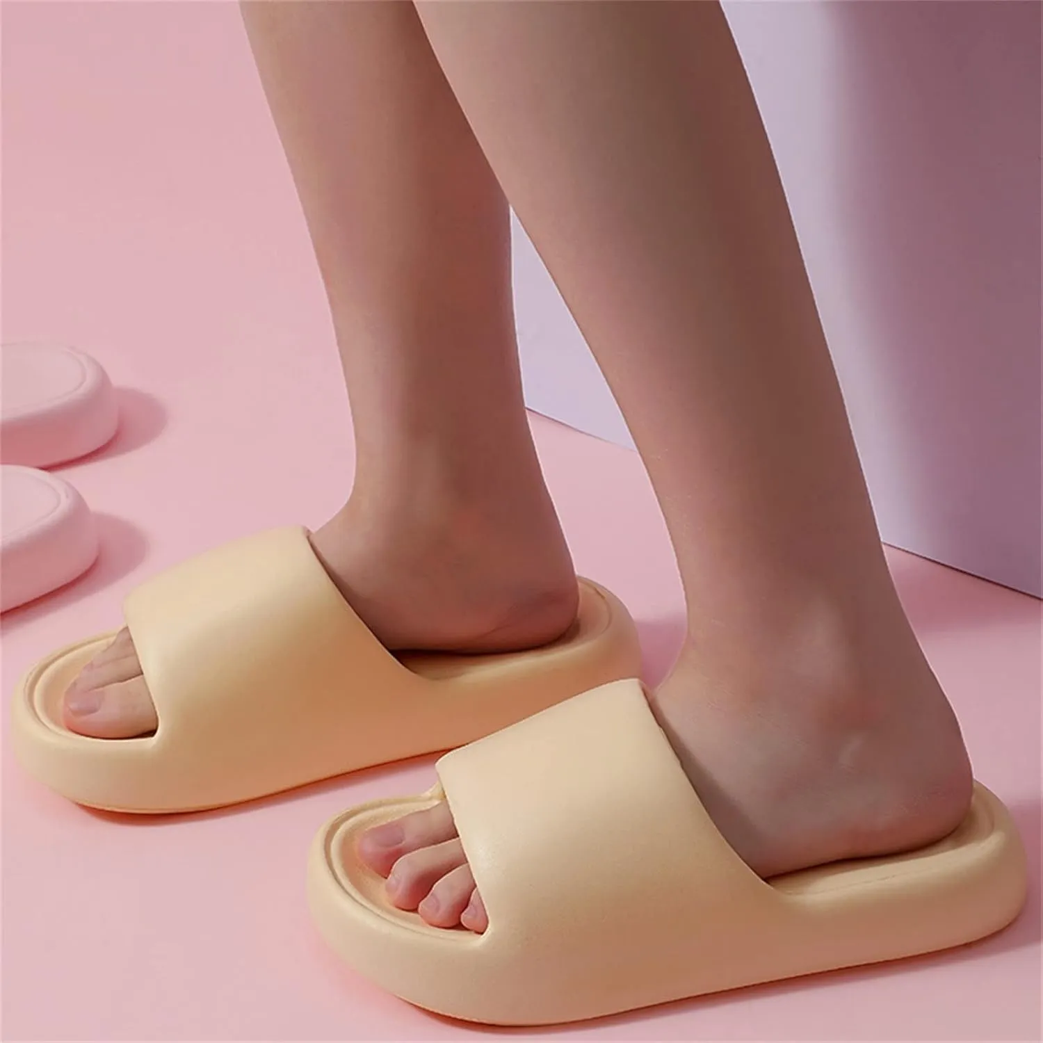 Bath Slippers Shower Shoes for Living Room Pool Beach Spa Public Showers Comfy and Cushioned Thick Sole