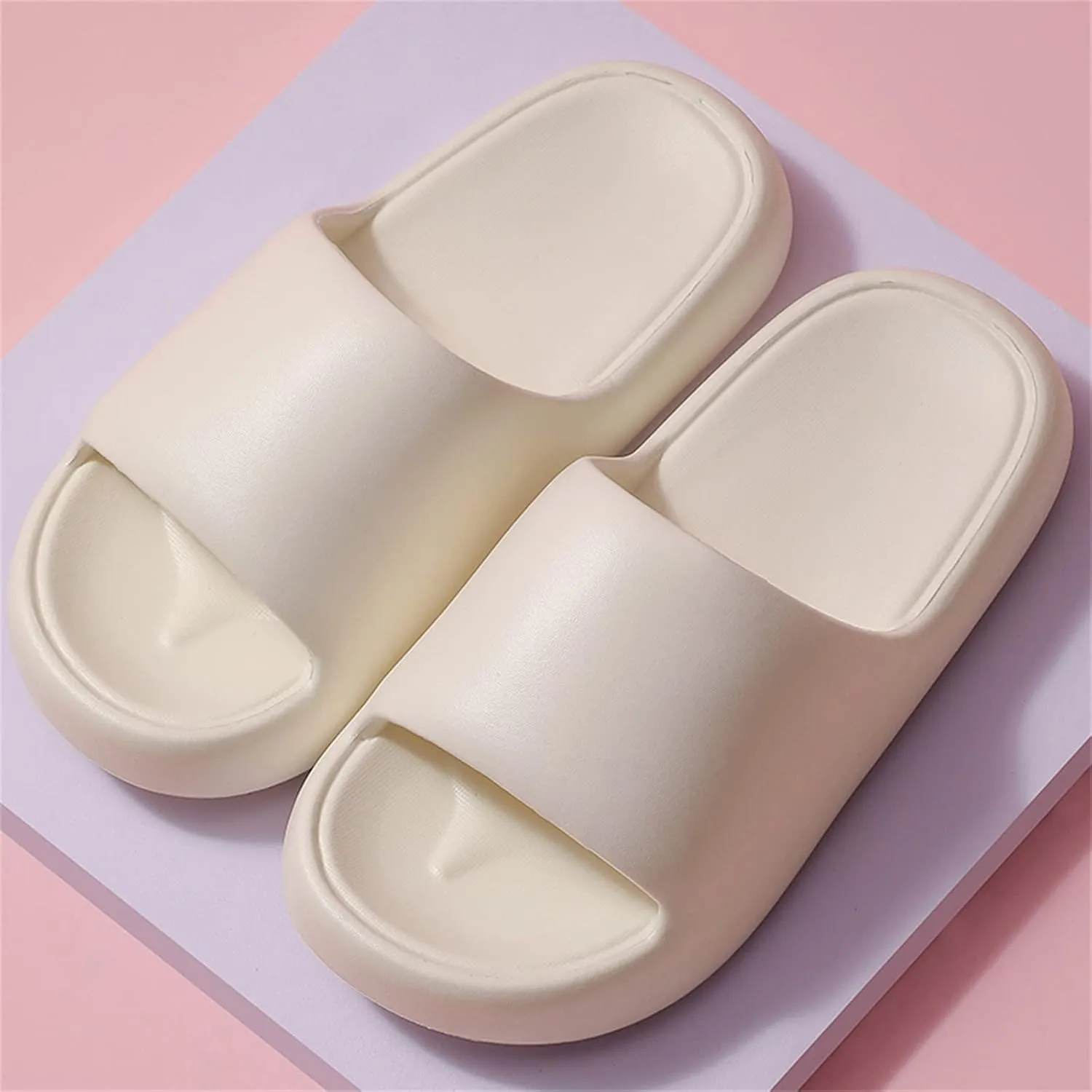 Bath Slippers Shower Shoes for Living Room Pool Beach Spa Public Showers Comfy and Cushioned Thick Sole