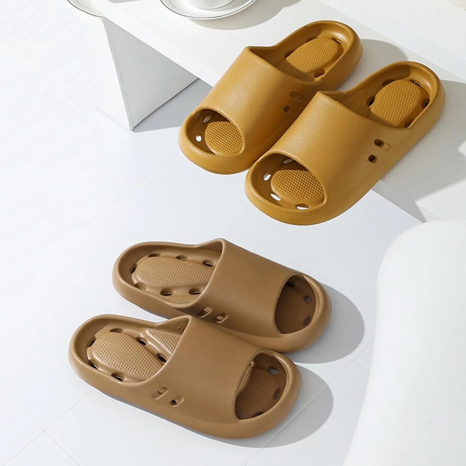 Bathroom Slippers Men Shower Shoes Women Mens Shower Shoes Slides for Women Spa Soft Sole Gym Slippers