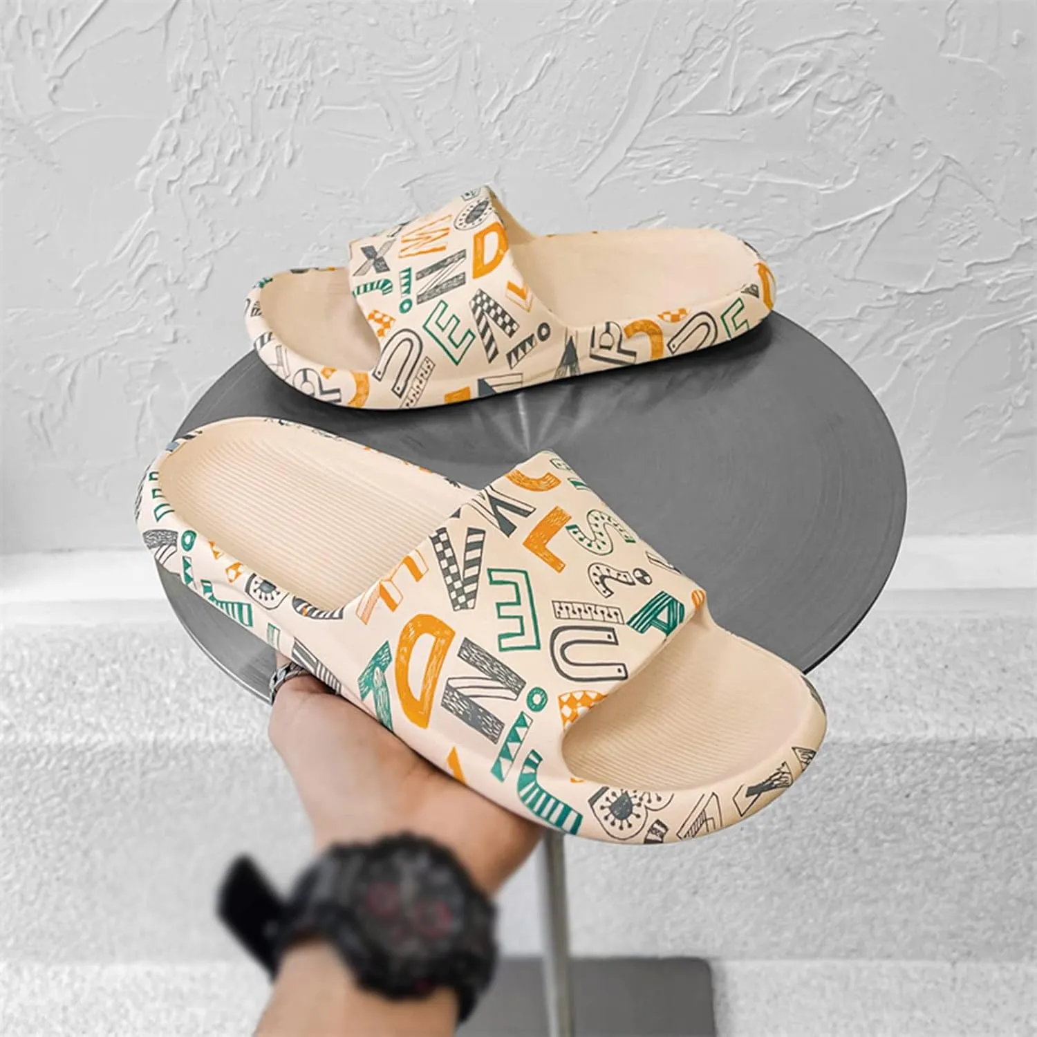 Bathroom Slippers Men Slides for Women Mens Shower Shoes Shower Shoes Women Soft Sole Indoor Comfortable Slippers