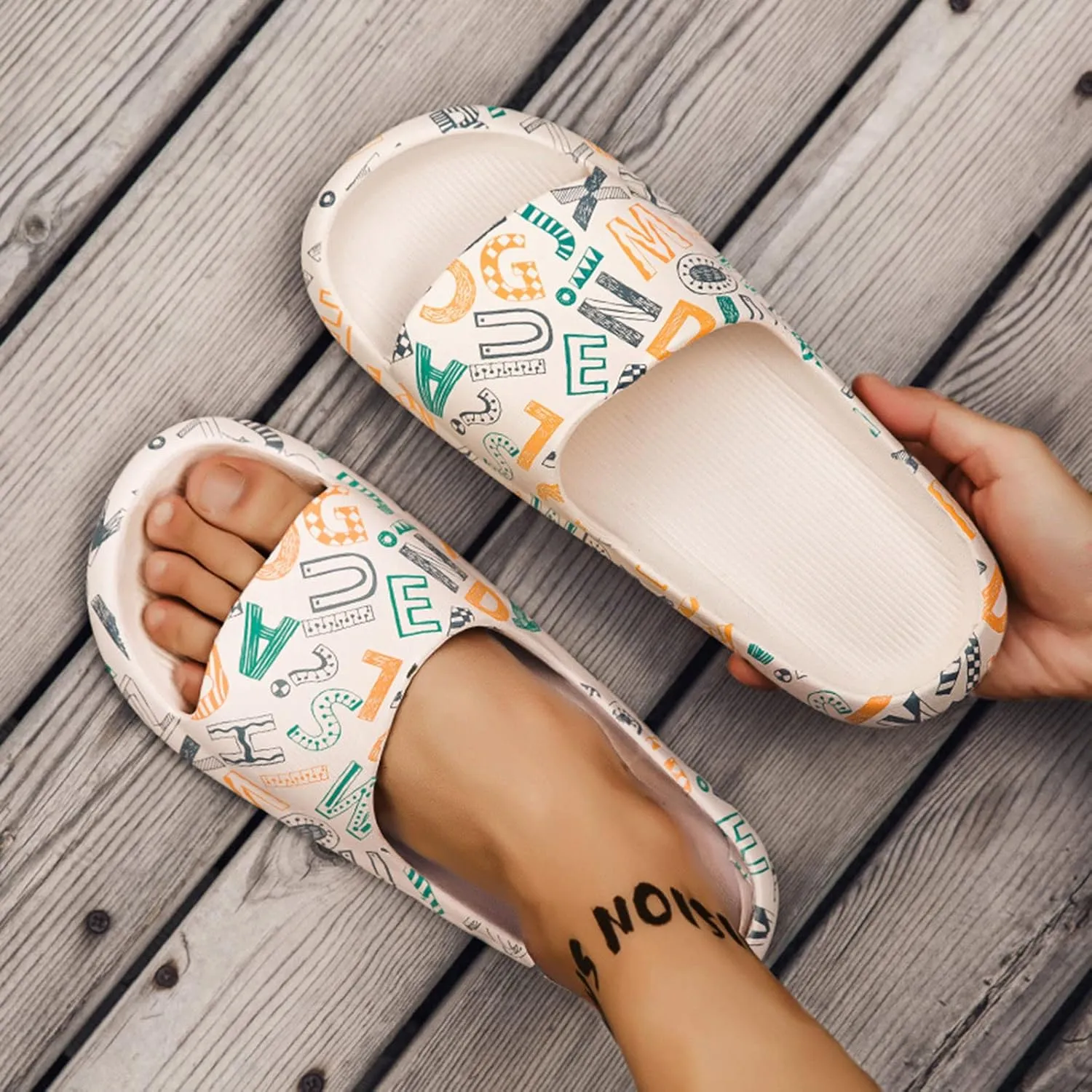 Bathroom Slippers Men Slides for Women Mens Shower Shoes Shower Shoes Women Soft Sole Indoor Comfortable Slippers