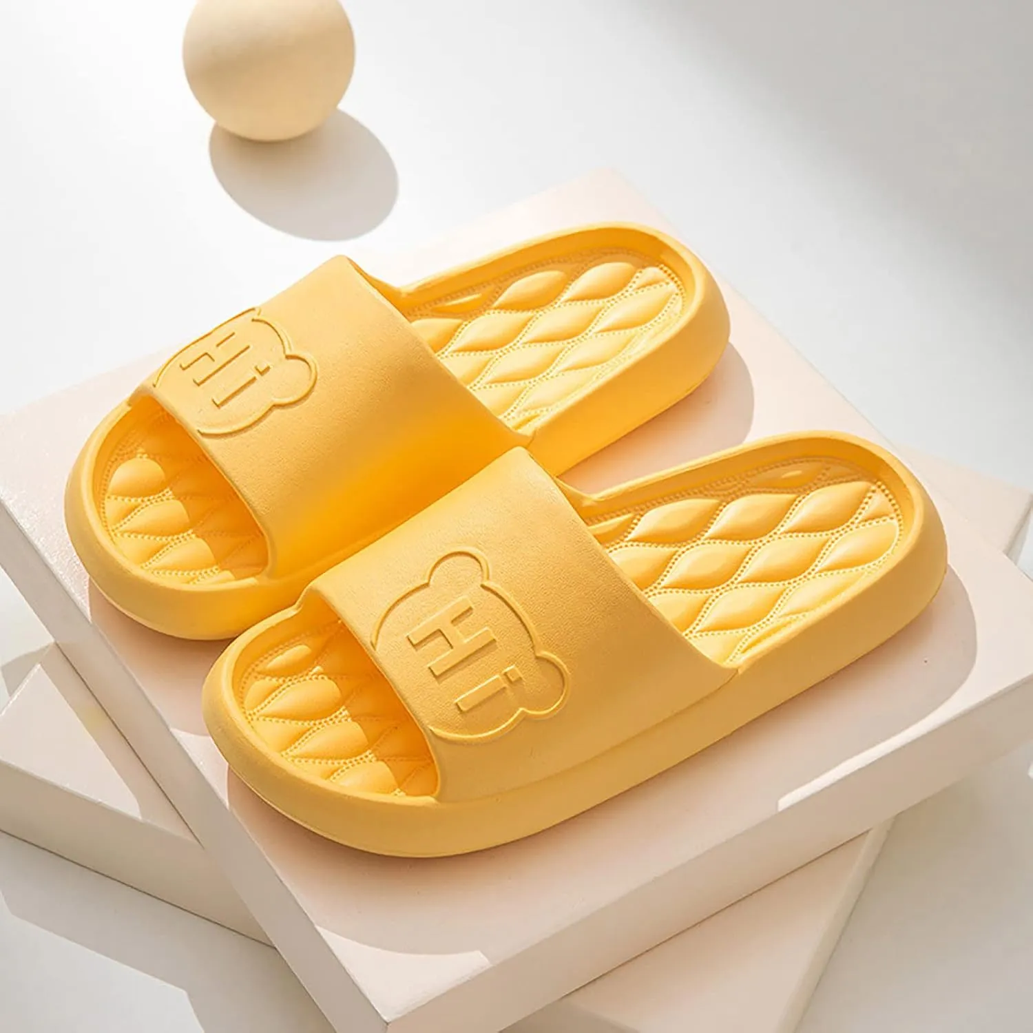Bathroom Slippers Men Womens Slides Mens Slides Shower Shoes Women Soft Sole Pool Ultra Comfort Slippers