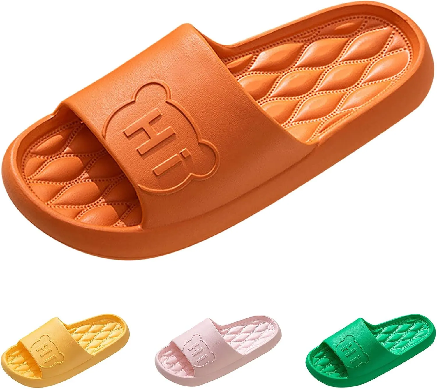 Bathroom Slippers Men Womens Slides Mens Slides Shower Shoes Women Soft Sole Pool Ultra Comfort Slippers