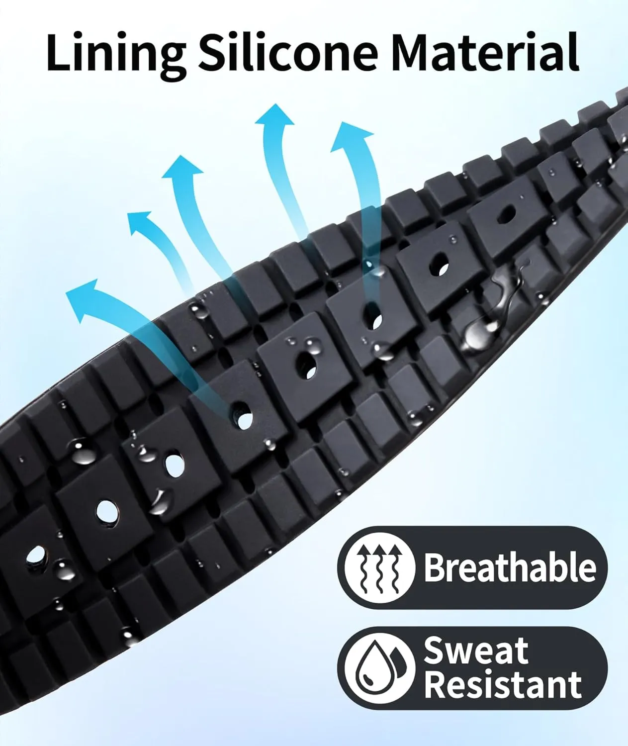 BINLUN Nylon Silicone Watch Bands 18mm 19mm 20mm 21mm 22mm Quick Release Canvas Rubber Hybrid Watch Strap Replacement Watchband for Men Women 9 Colors Silver/Black Buckle