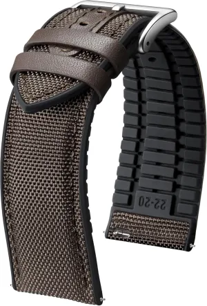 BINLUN Nylon Silicone Watch Bands 18mm 19mm 20mm 21mm 22mm Quick Release Canvas Rubber Hybrid Watch Strap Replacement Watchband for Men Women 9 Colors Silver/Black Buckle