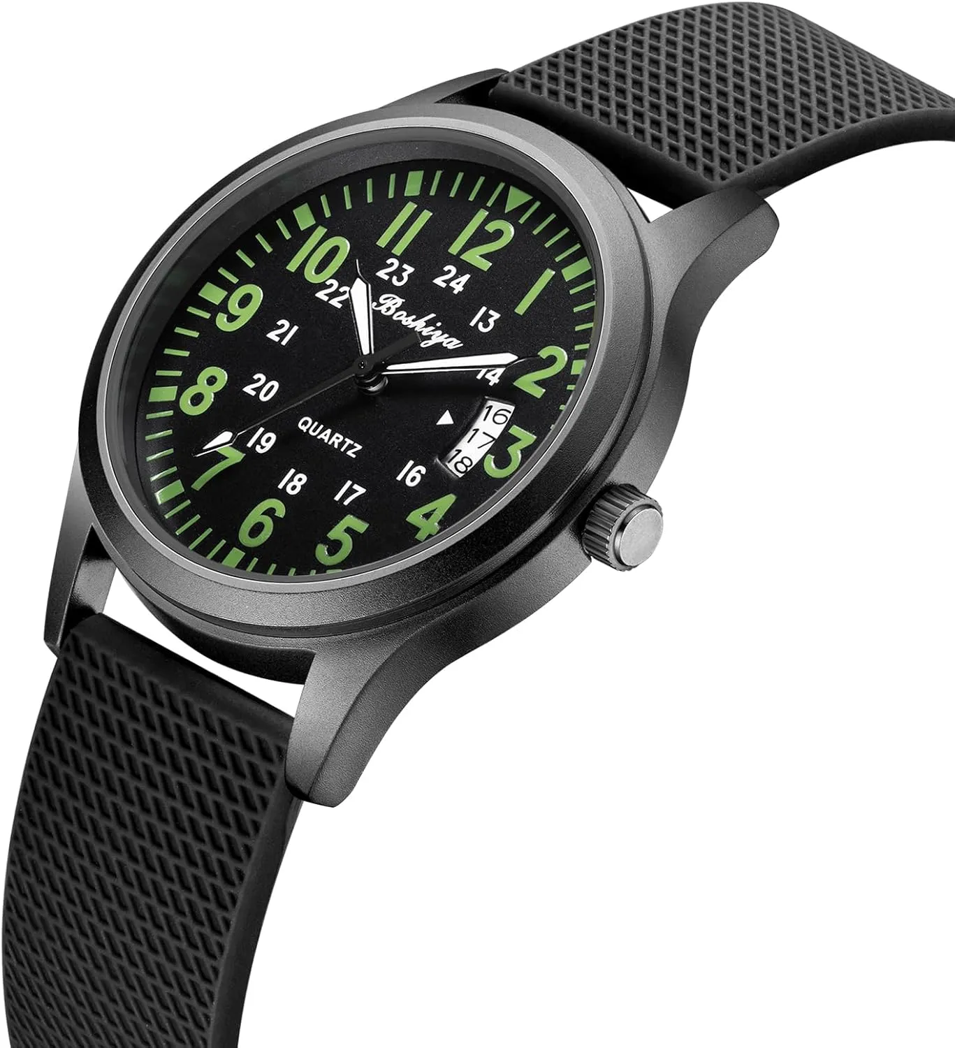 BOSHIYA Men's Watch Analog Quartz Sport Outdoor Men's and Women's Universal Watch Men's Nurse Watch Women's Nurse Medical Professional - Second Hand Light up Easy to Read dial Watch