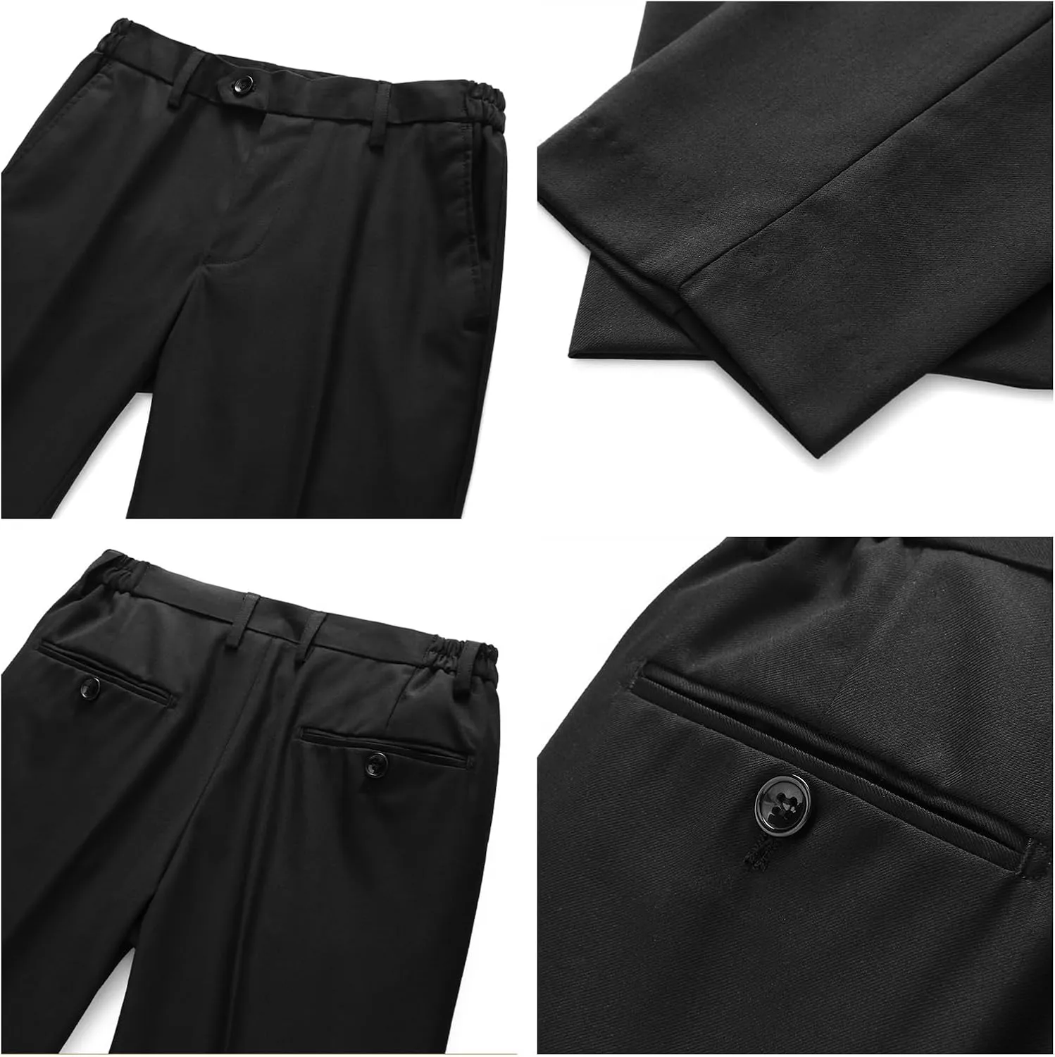 Boys Velvet Suits Slim Fit Tuxedo 2 Piece Kids Blazer Jacket Pants Formal Sizes 4-20 Fashion Ring Bearer Outfit for Wedding