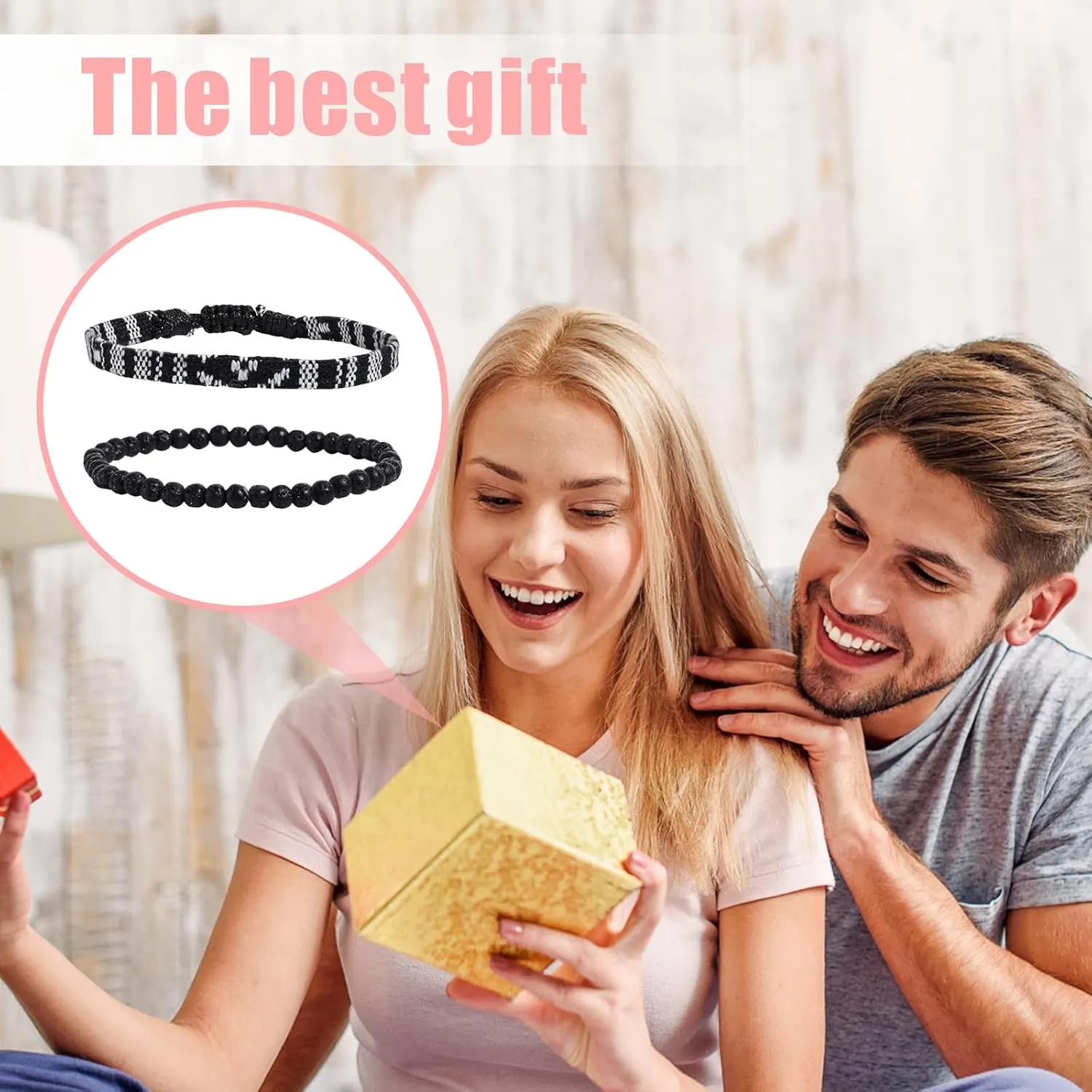 Bracelets For Men-2 Surfer Beach Bracelet Set-Holiday Gift-Hand Made boho Bracelets -Outdoor Sports Men'S And Women'S Anklet -Ethnic Hippie Style Accessories