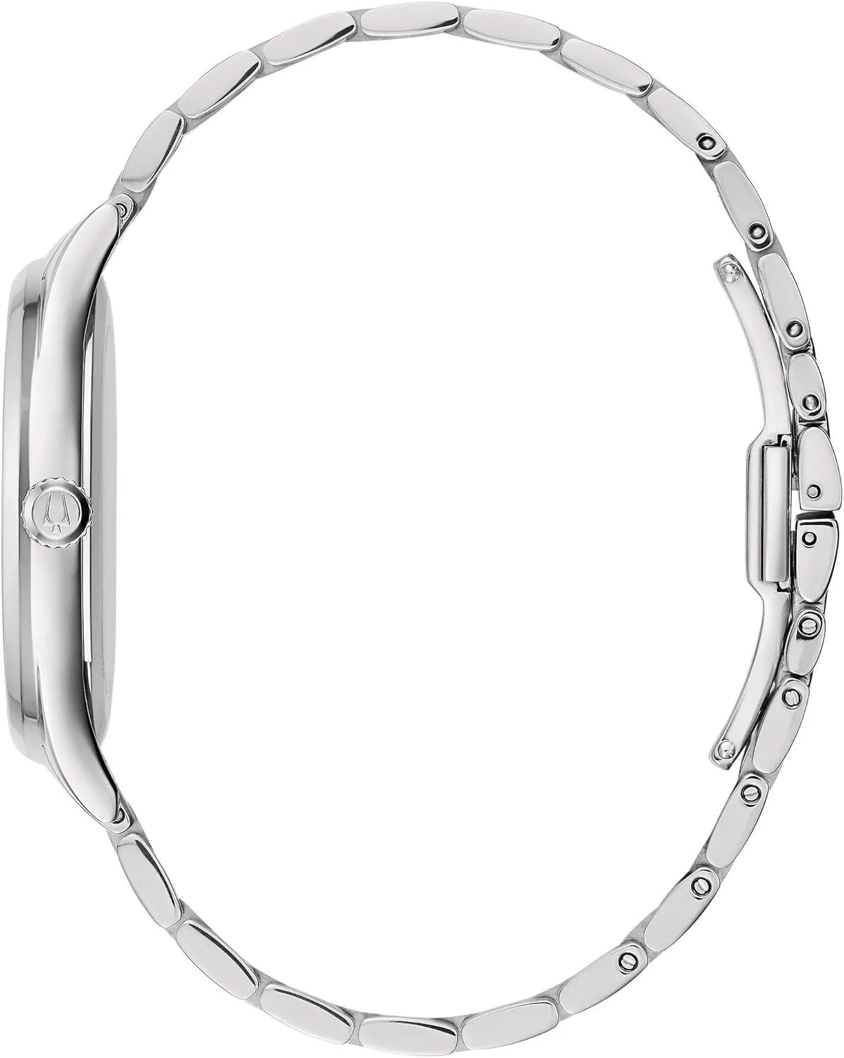 Bulova Ladies' Classic Diamond Dial Stainless Steel 3-Hand Calendar Date Quartz Watch