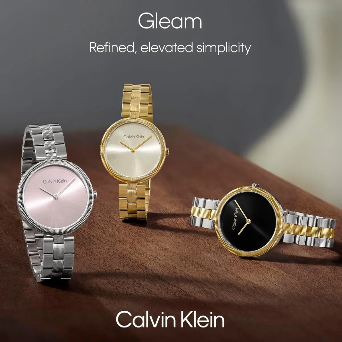 Calvin Klein Gleam - Women's 2H Quartz Watch Stainless Steel - Water Resistant 3 ATM/30 Meters - A Timeless Elegance for Her Everyday Lifestyle - 32 mm