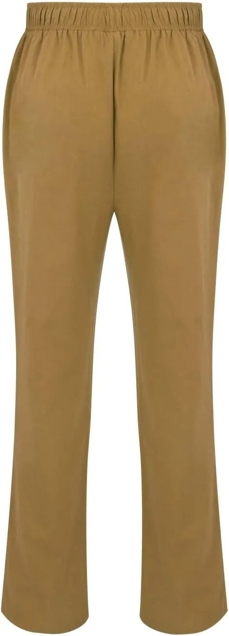 Casual Linen Pants for Men Stretchy Elastic Waist Loose Fit Lightweight Work Casual Lightweight Yoga Vacation Pants