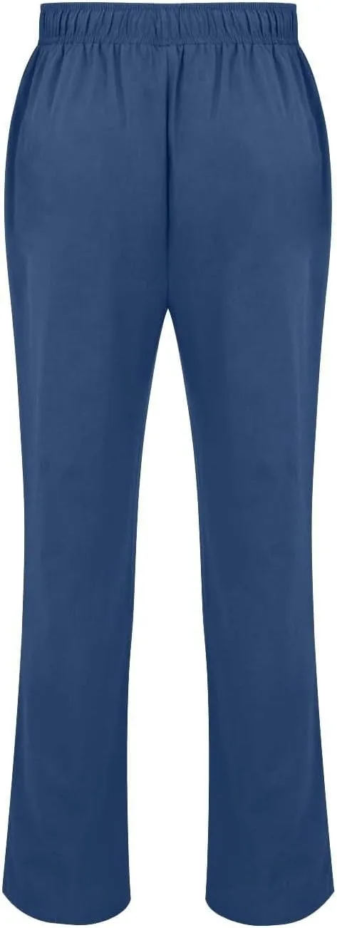 Casual Linen Pants for Men Stretchy Elastic Waist Loose Fit Lightweight Work Casual Lightweight Yoga Vacation Pants