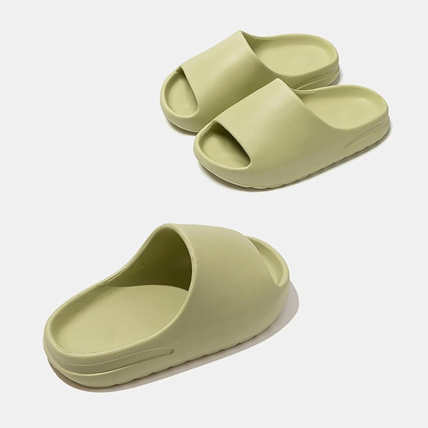 Cloud Slides for Kids Comfy Non Slip Pillow Slippers Thick Sole Summer Beach Shoes Lightweight Cushioned Slides