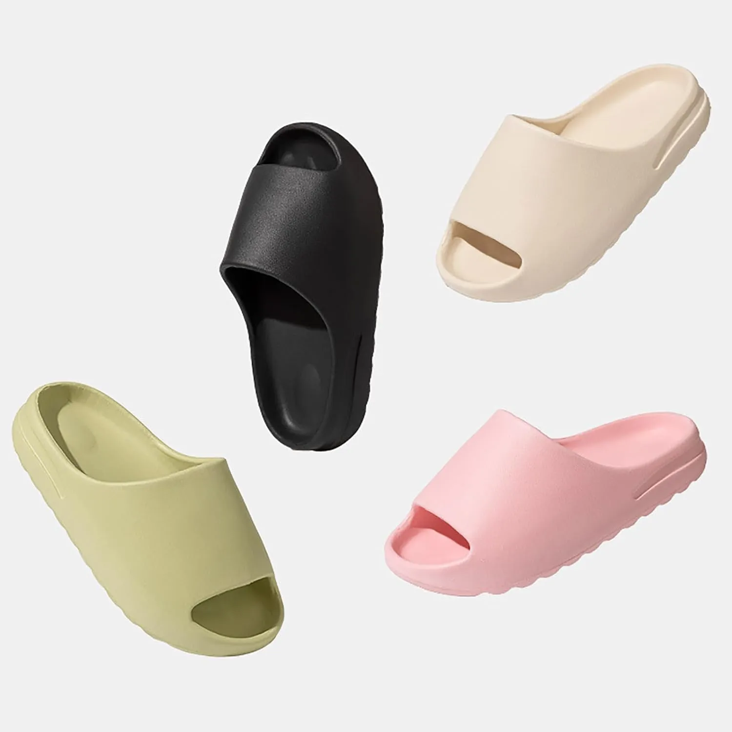 Cloud Slides for Kids Comfy Non Slip Pillow Slippers Thick Sole Summer Beach Shoes Lightweight Cushioned Slides