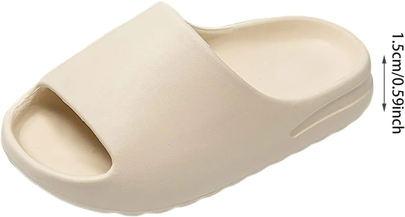 Cloud Slides for Kids Comfy Non Slip Pillow Slippers Thick Sole Summer Beach Shoes Lightweight Cushioned Slides