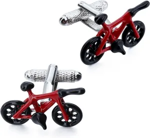 Colourful Bicycle Cufflinks For Men With Gift Box.