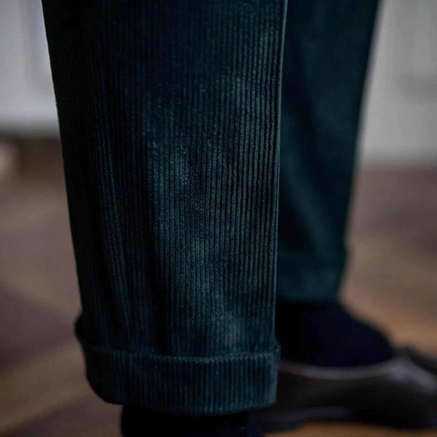Cotton Straight Leg Dress Pants Men High Waist Business Formal Slim Pleats Comfortable Elegant Tailored Daily Office