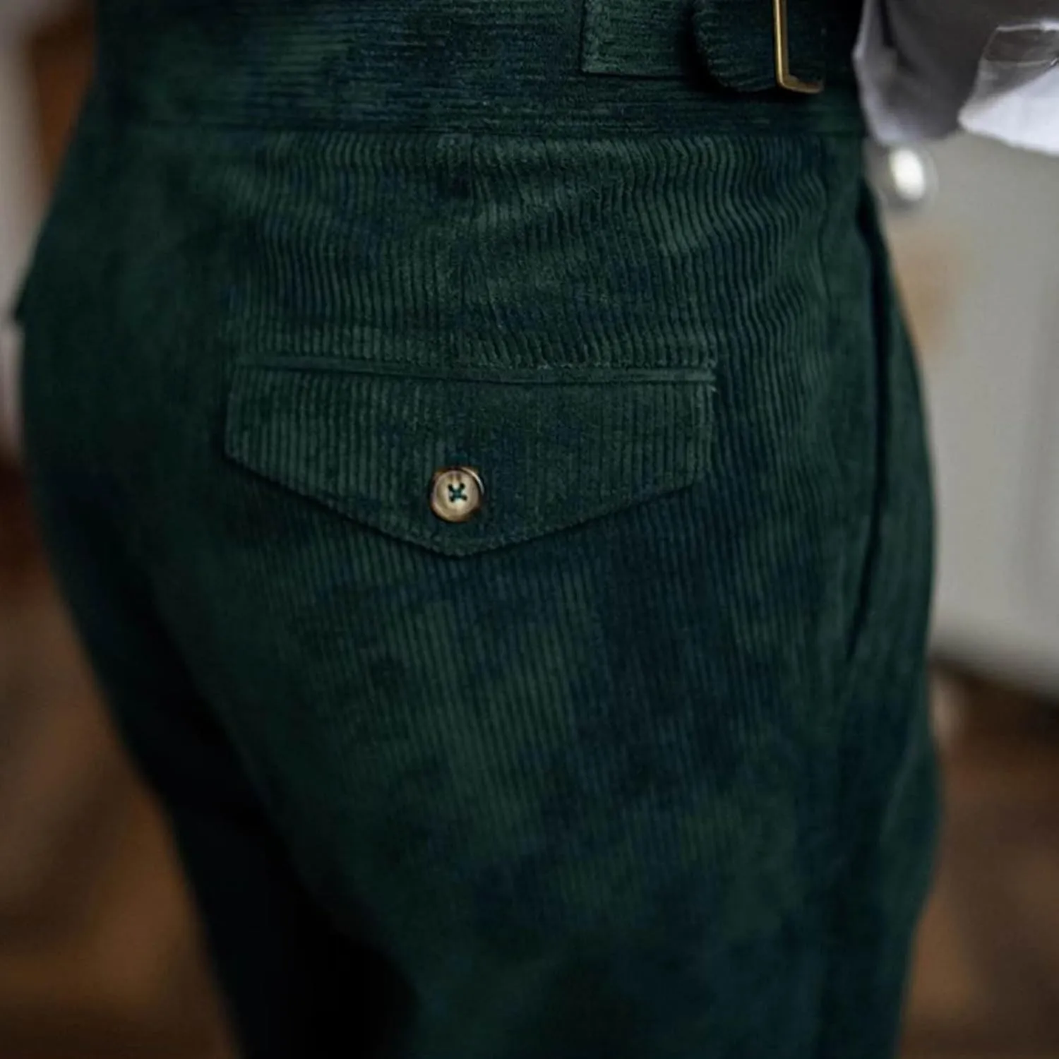Cotton Straight Leg Dress Pants Men High Waist Business Formal Slim Pleats Comfortable Elegant Tailored Daily Office