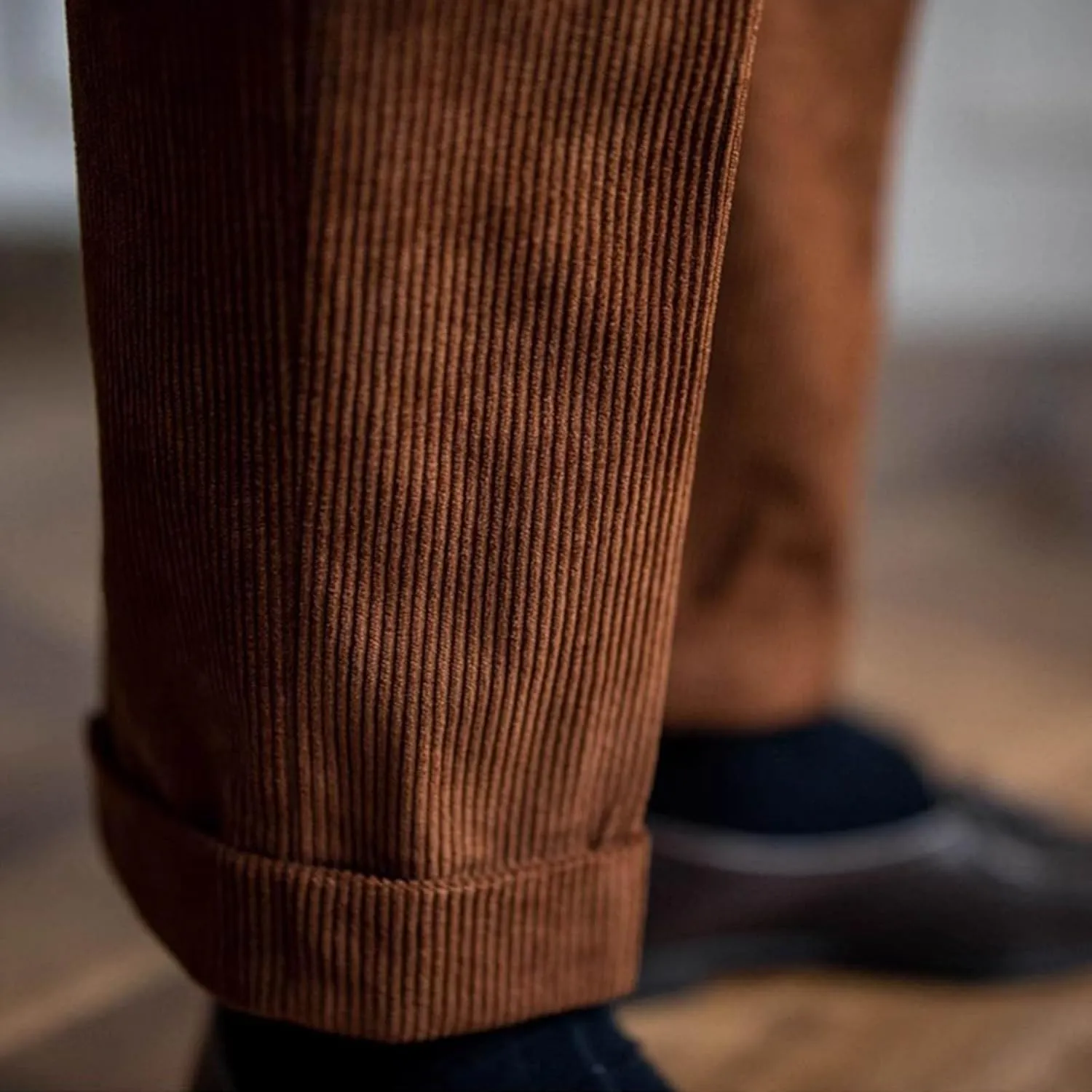 Cotton Straight Leg Dress Pants Men High Waist Business Formal Slim Pleats Comfortable Elegant Tailored Daily Office